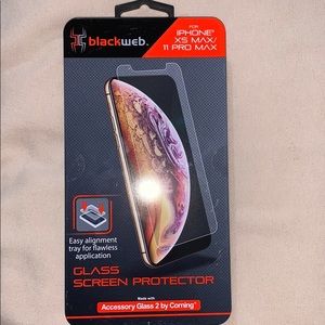 Black Web Glass Screen Protector